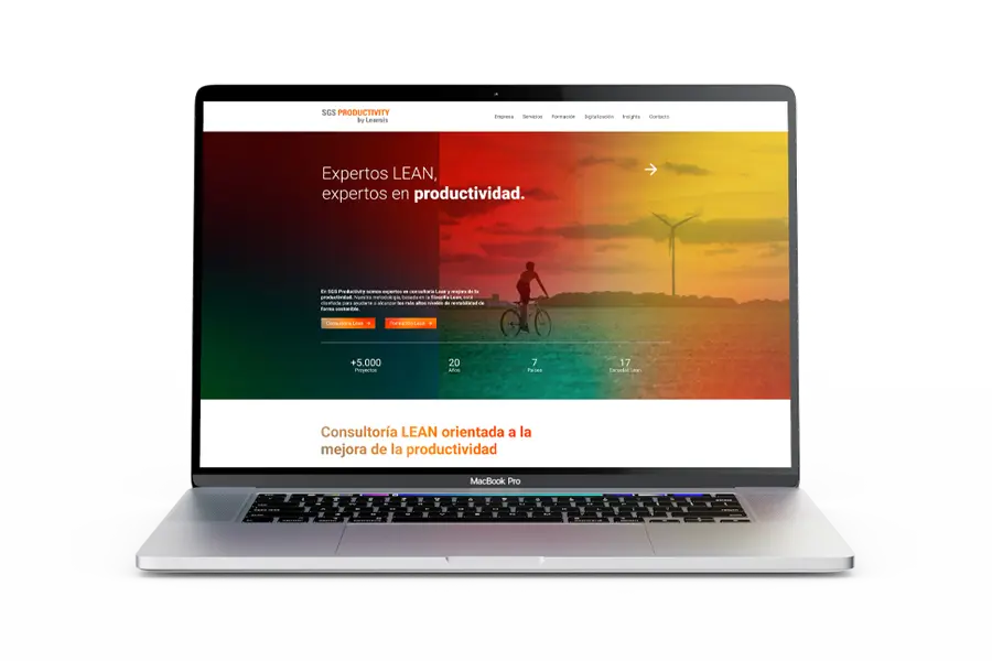 Diseño web B2B e industrial de Sakudarte